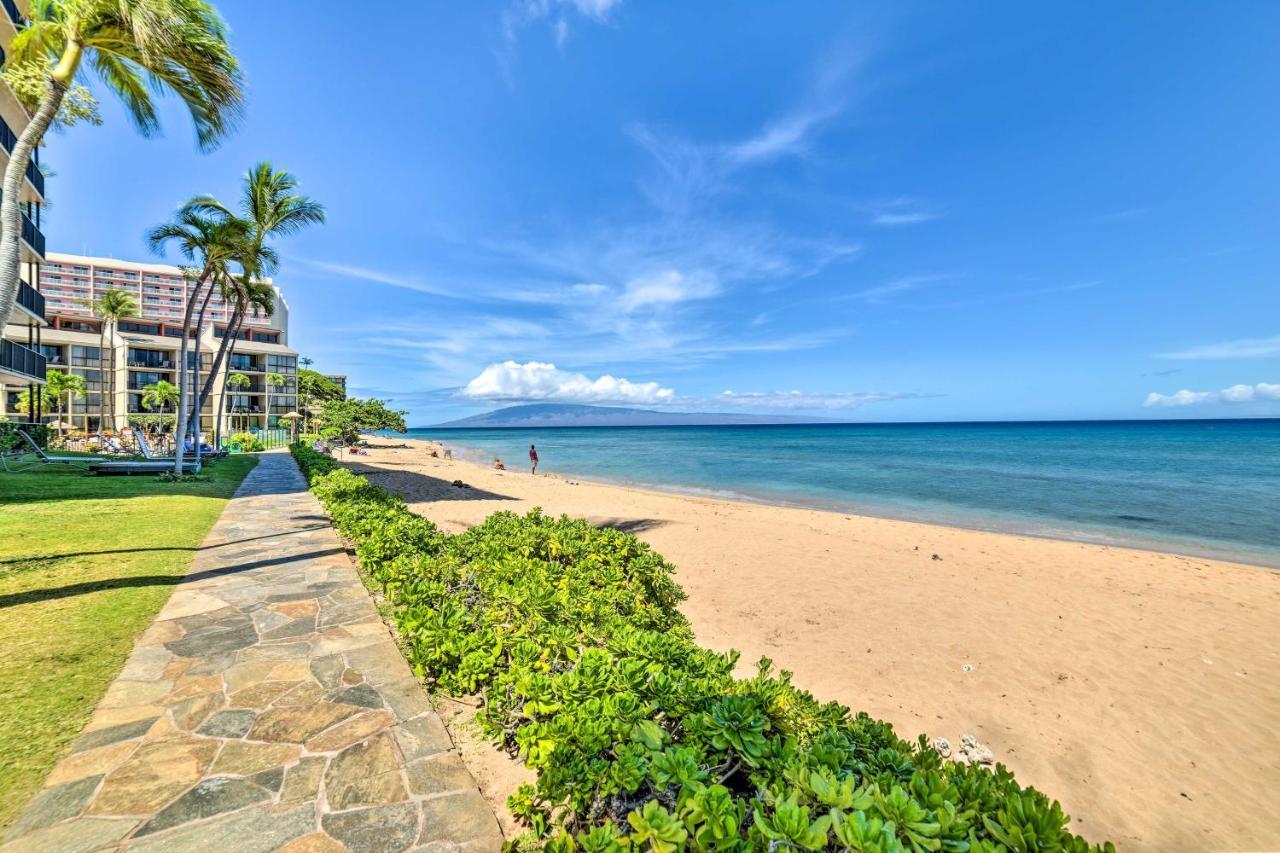 Cute Beachfront Condo With Lanai And Resort Pools Kahana Luaran gambar