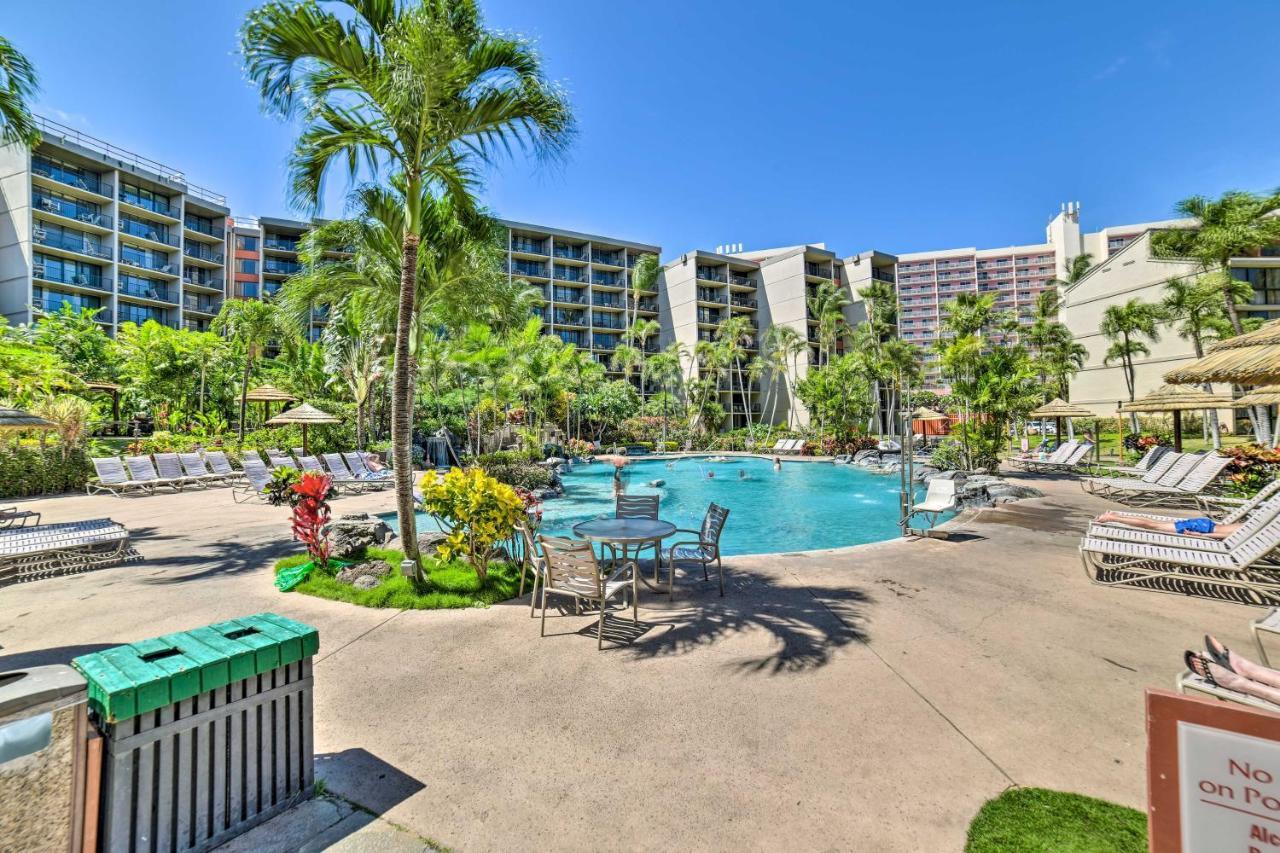 Cute Beachfront Condo With Lanai And Resort Pools Kahana Luaran gambar